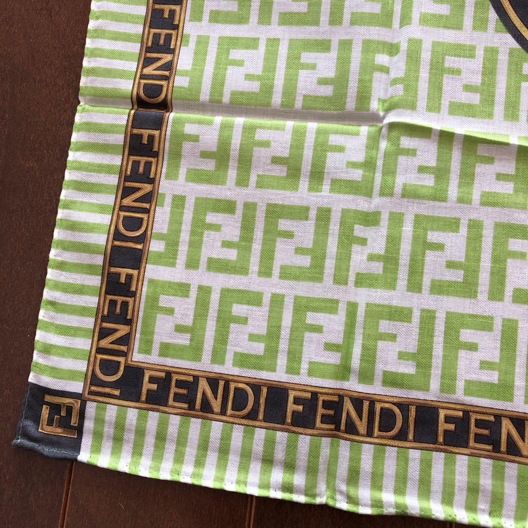 未使用　FENDI ハンカチ2枚セット　ズッカ　総柄　フェンディ