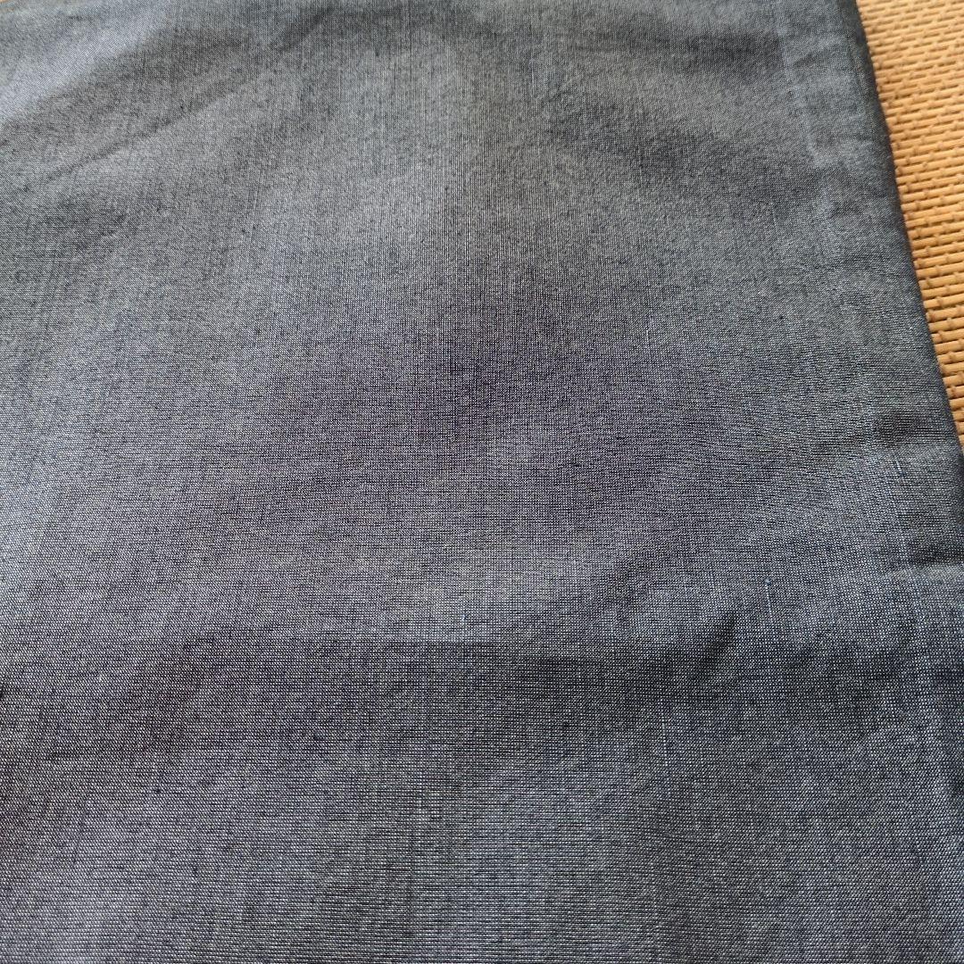 くるり Mサイズ デニム着物　グレーよりのネイビー系