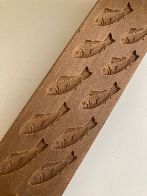 古道具　木型　干菓子　魚　鮎？