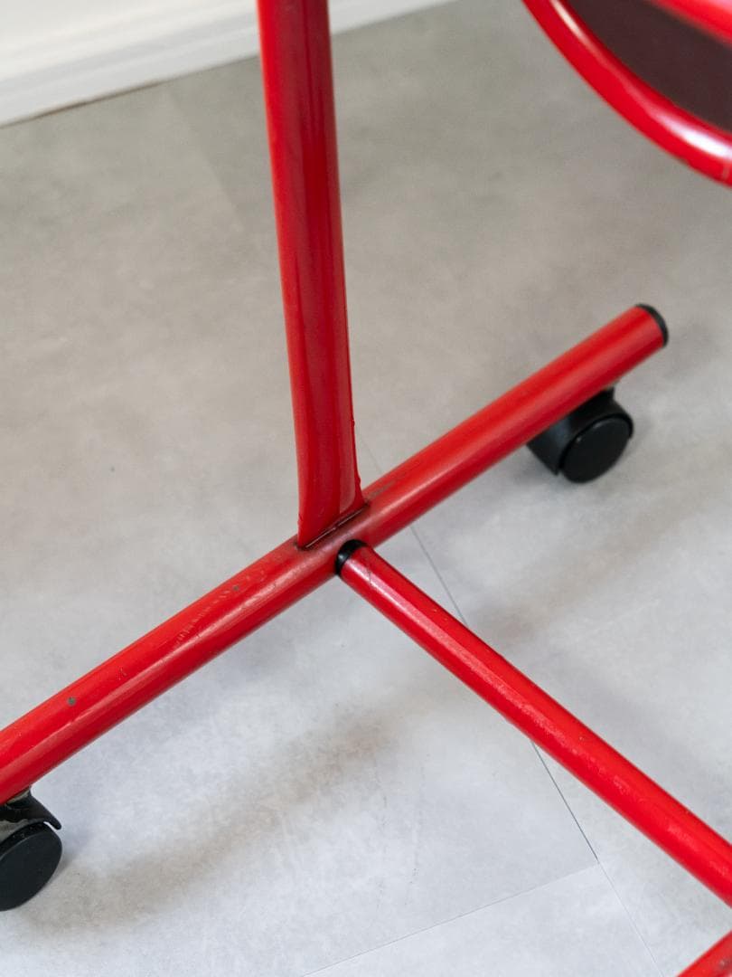 80s アイアンフレーム スタンドミラー 姿見レトロポップ　モダン