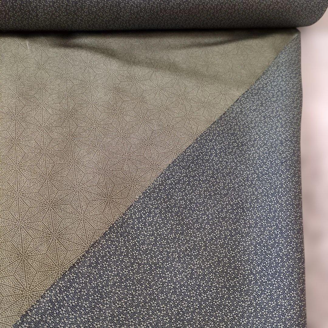 伊勢型江戸小紋　両面染　絹100%