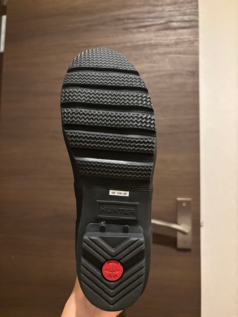 HUNTER ブラック ロングブーツ