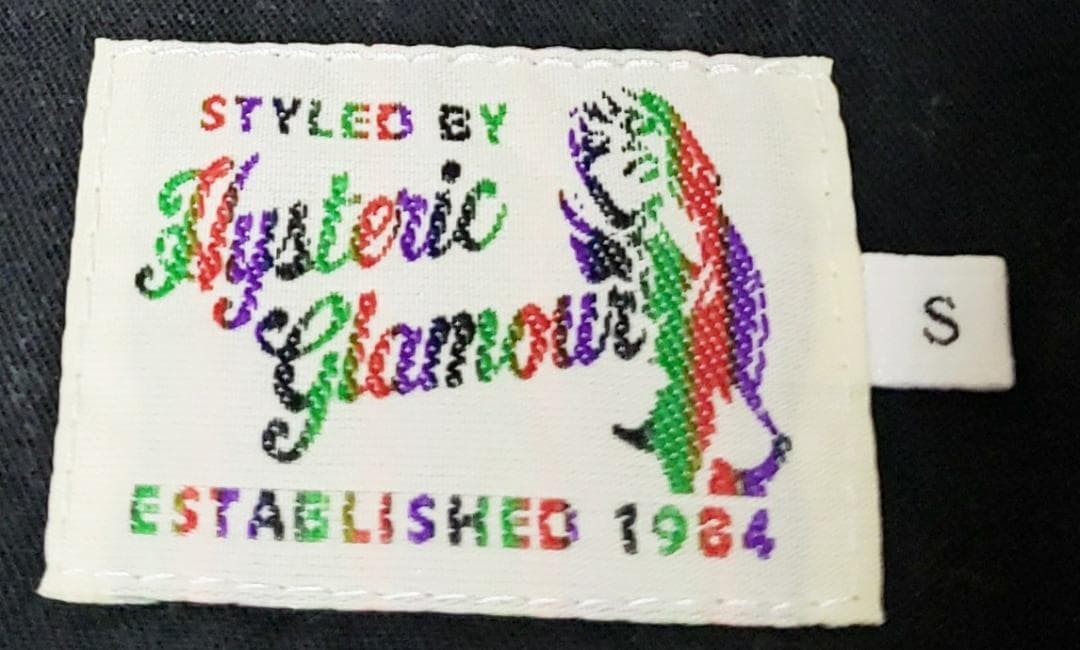 激レア！80'S ヒステリックグラマー 総刺繍 黒 ボーリングシャツ