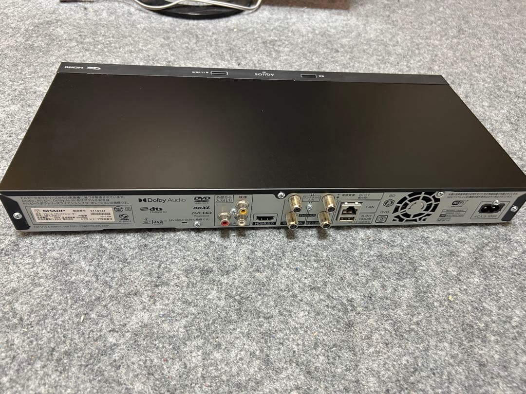 SHARP 2B-C20ET1 ブルーレイディスクレコーダー