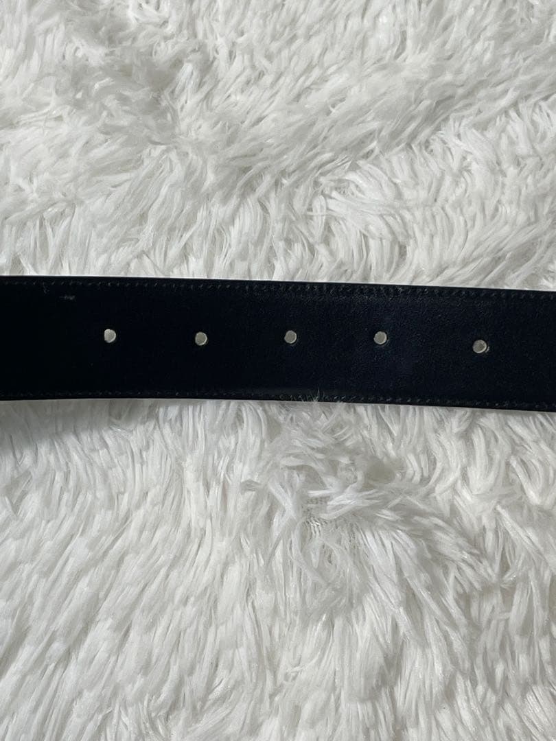 CELINE セリーヌ 馬車バックル 本革　レザーベルト ブラック ゴールド