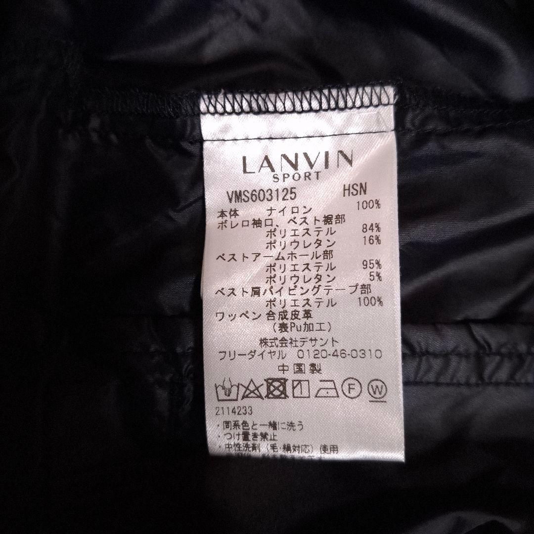 ランバンスポール】2WAY人気刻印ロゴマーク 長袖ゴルフブルゾンジャケット3L