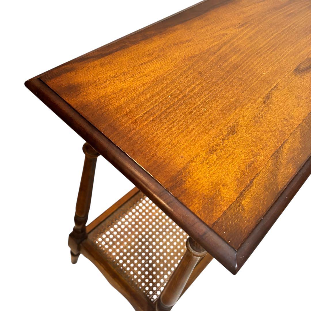 希少❣️カリモク 家具 コロニアル テーブル サイドテーブル 花台 アンティーク