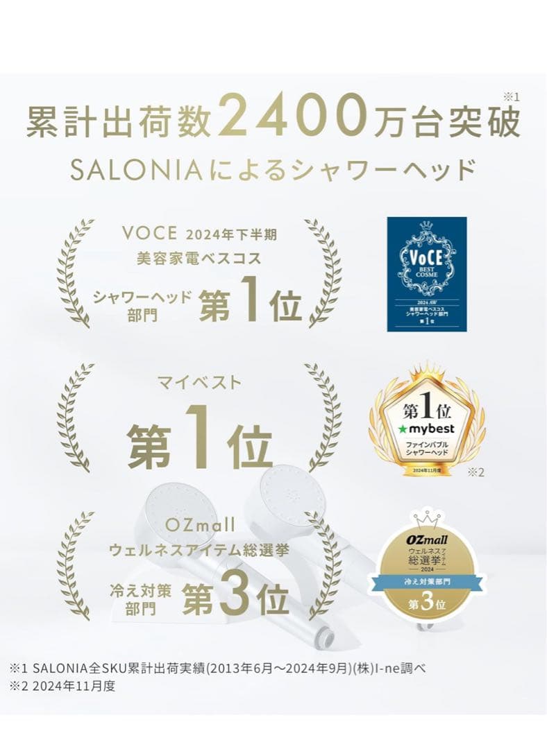 サロニア　SALONIA シャワーヘッド