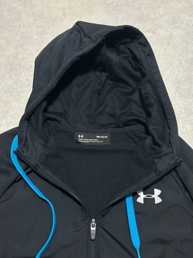 極美品 セットアップ アンダーアーマー ジャージ Mサイズ パーカー パンツ 黒