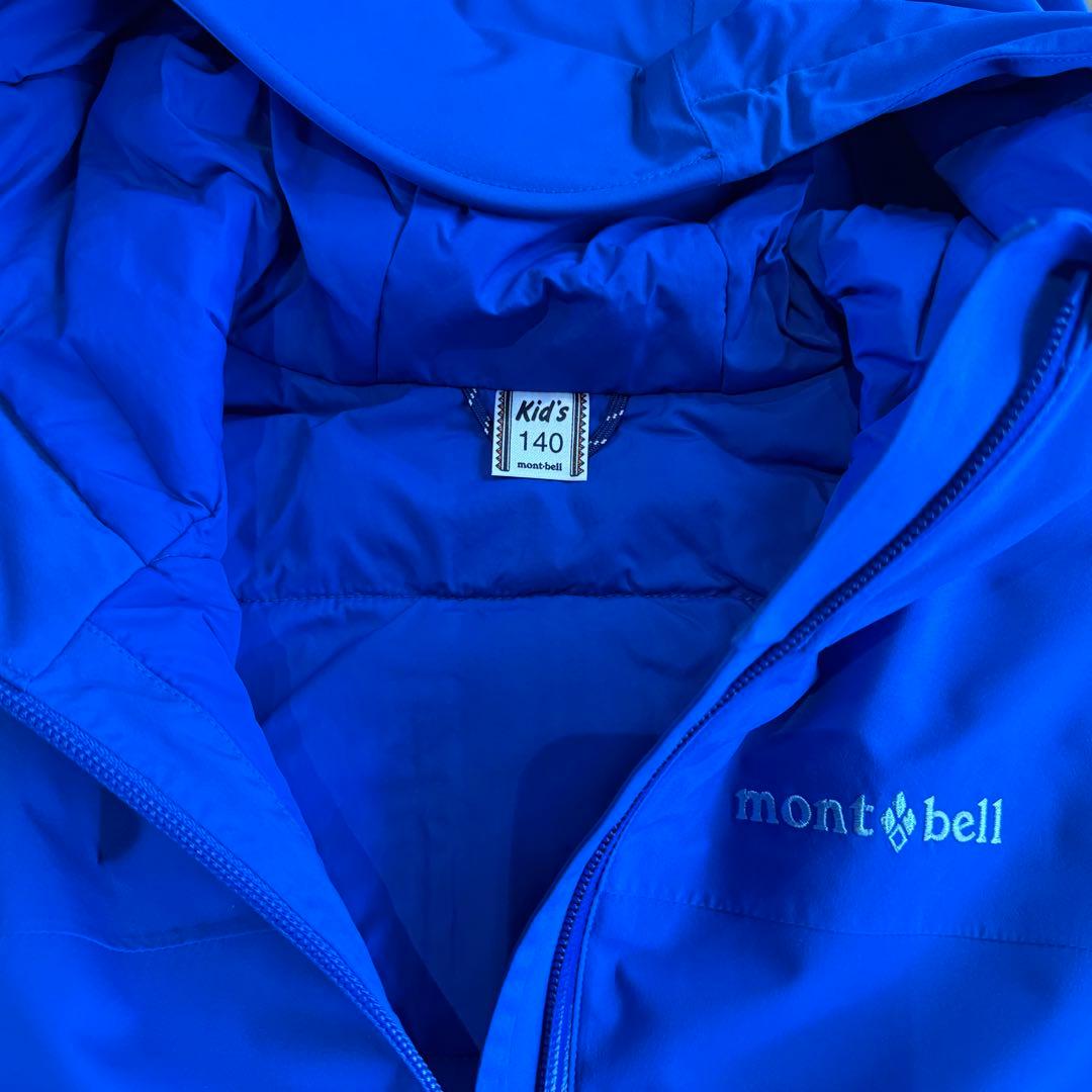 mont-bell 子ども用スキーウェア 140cm ブルー/白