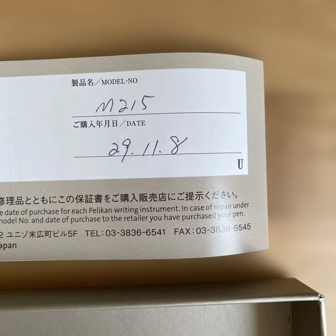 万年筆 ペリカン M215 クラシック トラディショナル リング 黒 M
