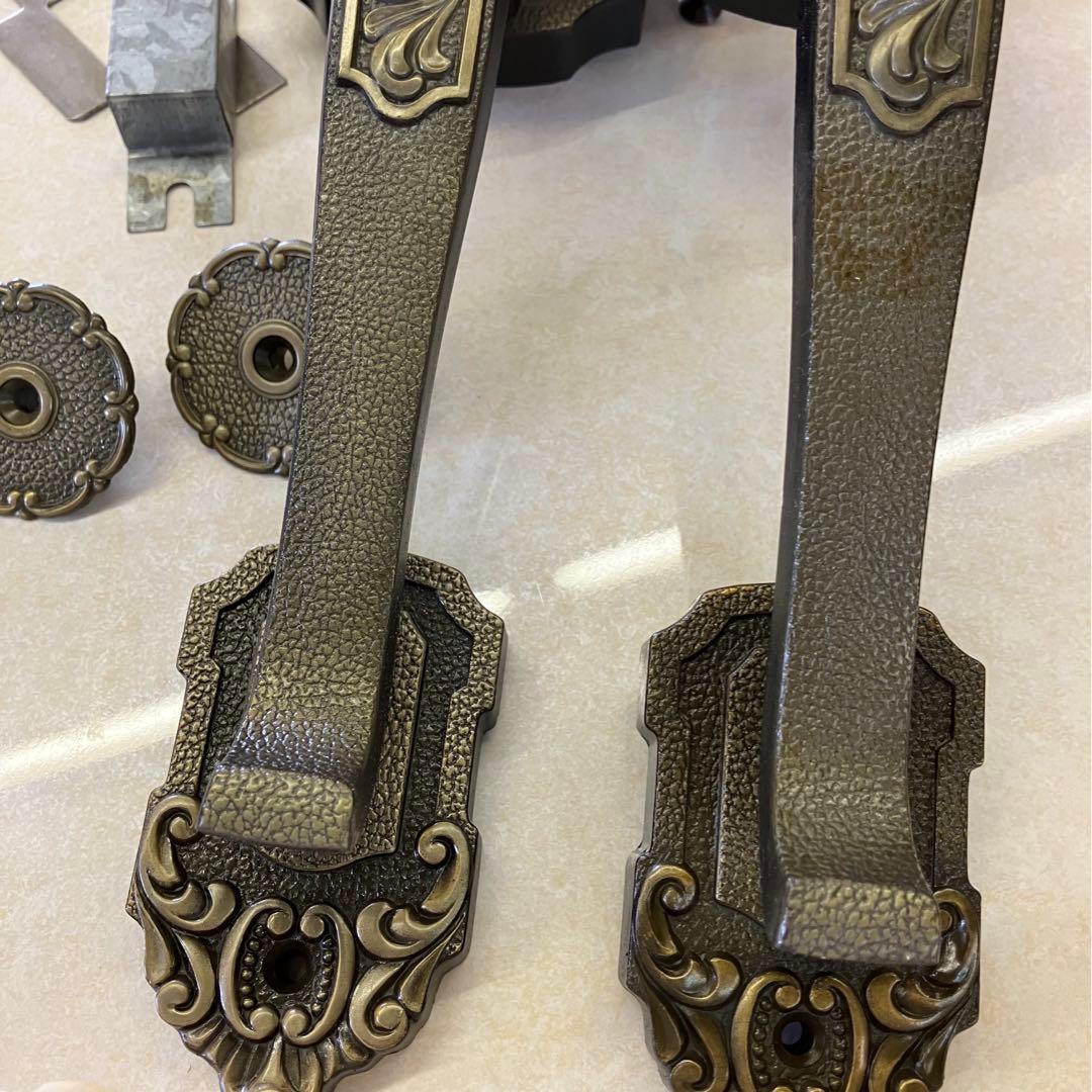 イタリア空錠　ブロンズ色　DIY 真鍮　アンティーク　レトロ　ヴィンテージ未使用