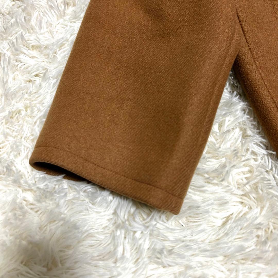 美品　AURALEE ヘビーメルトンコート　ユニセックス　フード　キャメル　1