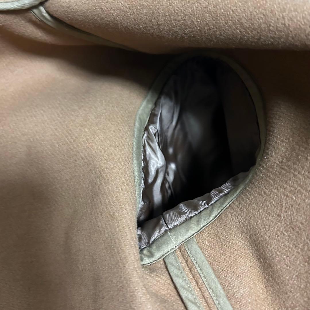 美品　AURALEE ヘビーメルトンコート　ユニセックス　フード　キャメル　1