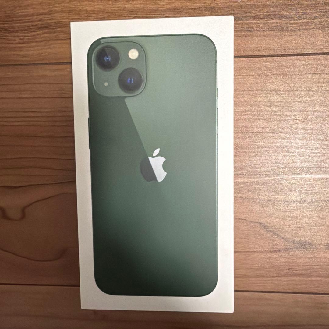 箱あり　simフリー iPhone13 128G グリーン　バッテリー80%