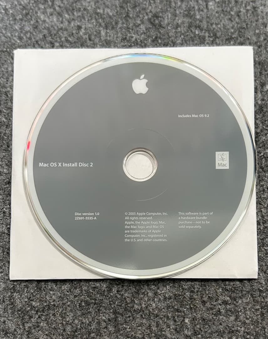 Macデスクトップ Mac mini 2005 G4 1.42Ghz 1Gb OS9 AirMac