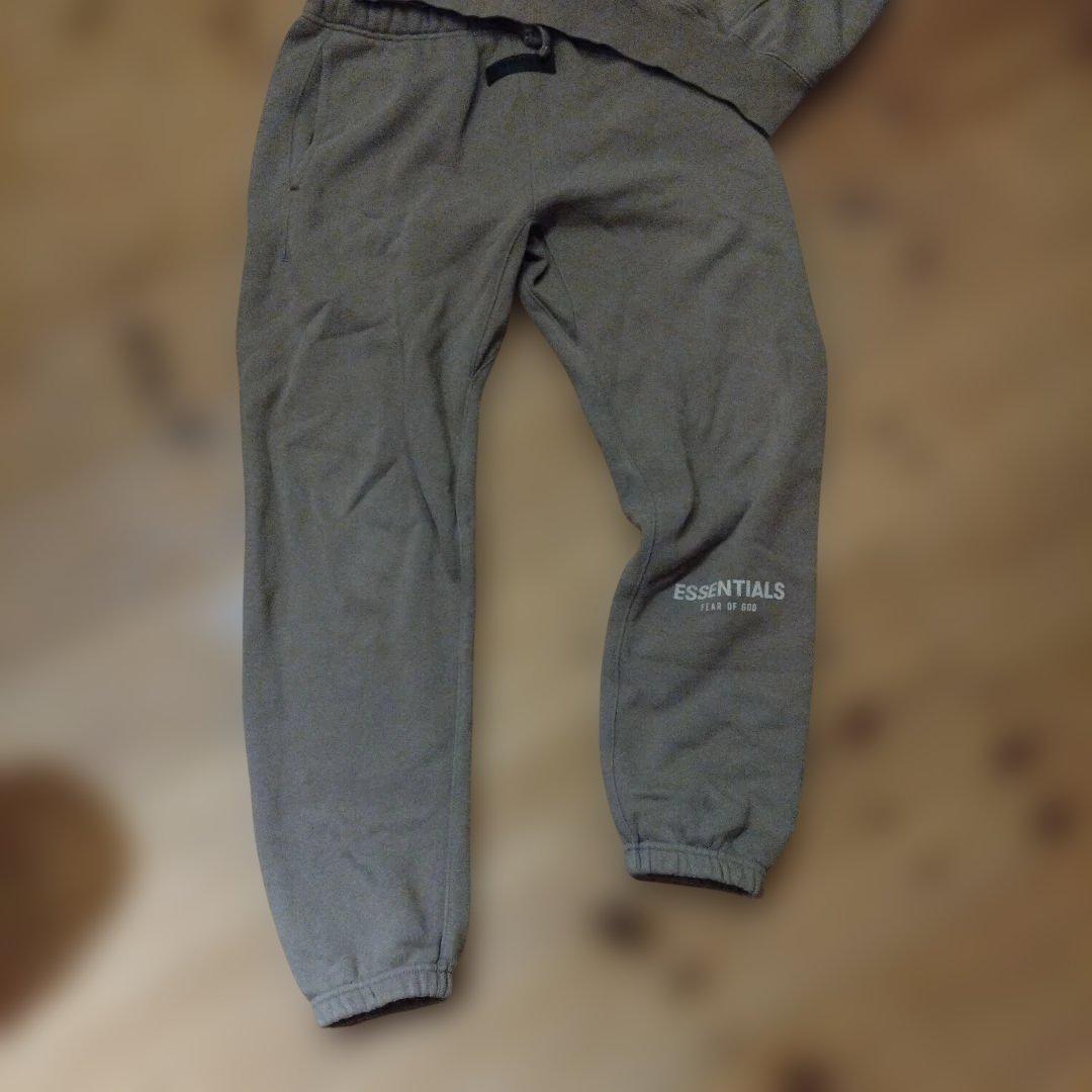 ESSENTIALS フード付きスウェットセット グレー