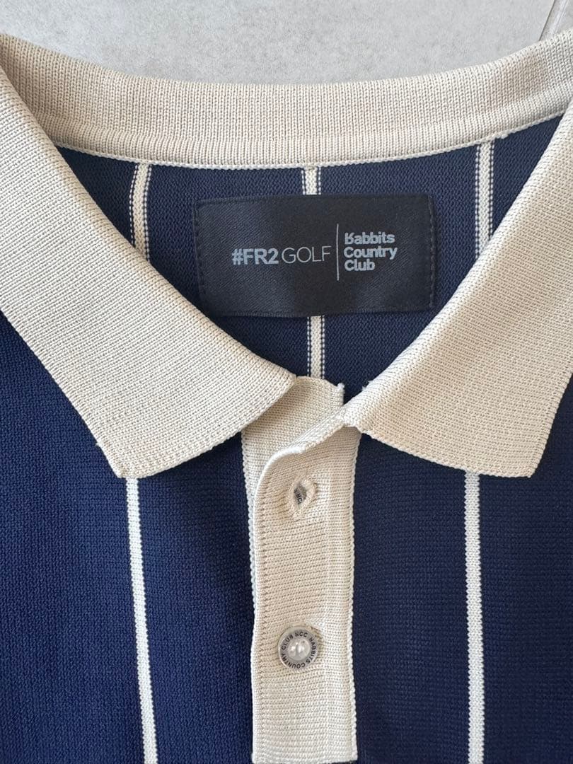 【美品】FR2 GOLF ワンピース ストライプ 長袖 細身