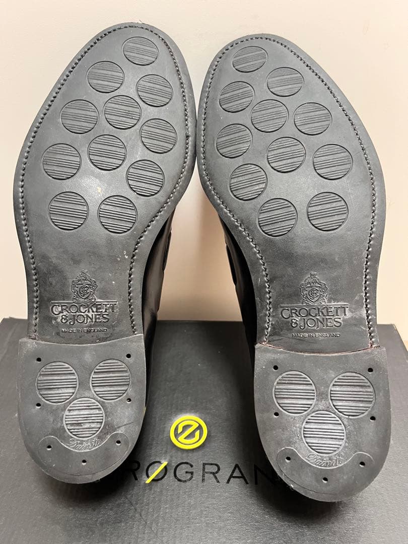 CROCKETT & JONES ブラックローファー