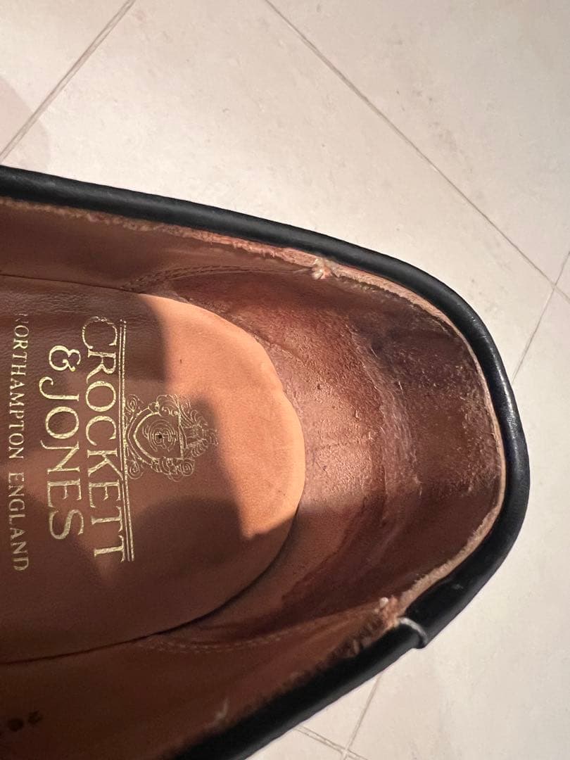 CROCKETT & JONES ブラックローファー