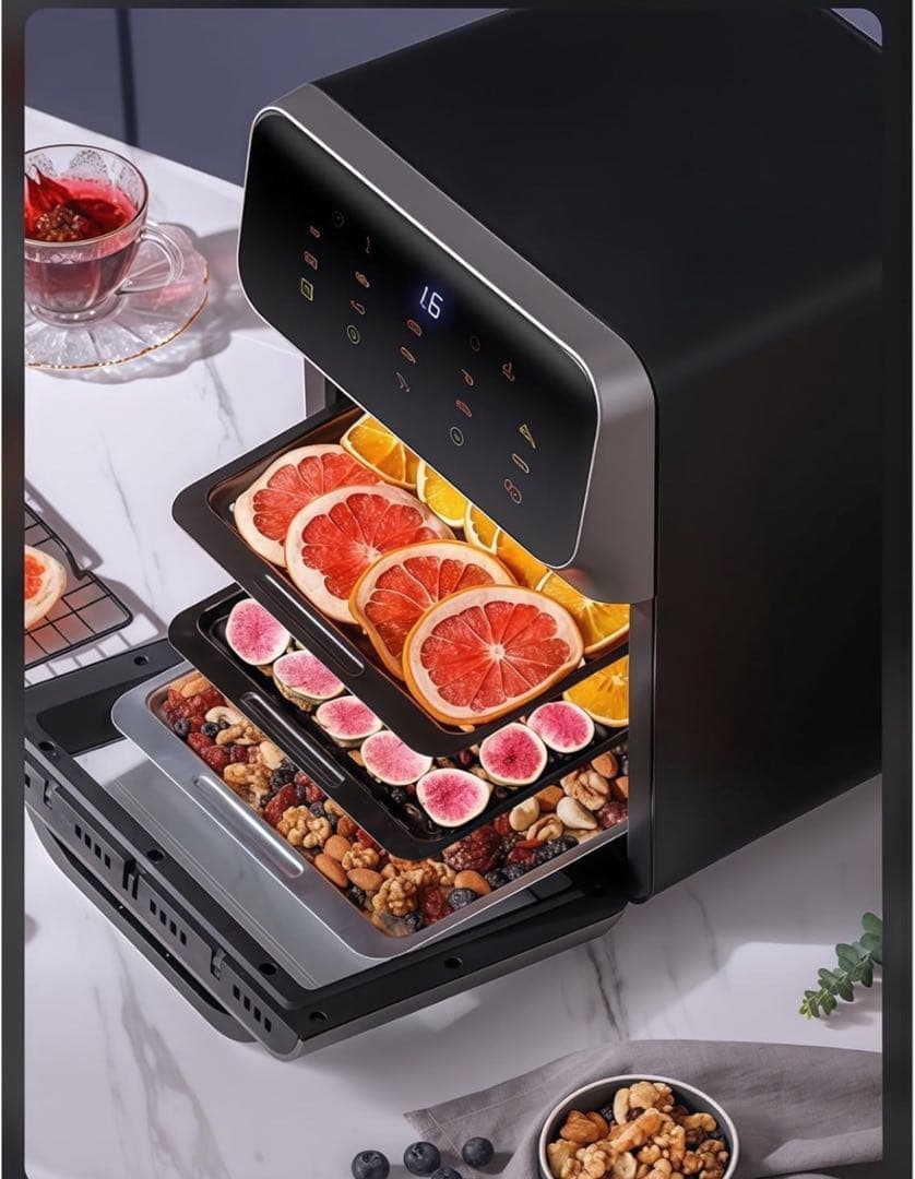 Iuseike ノンフライヤー 10L 大容量 エアフライヤ