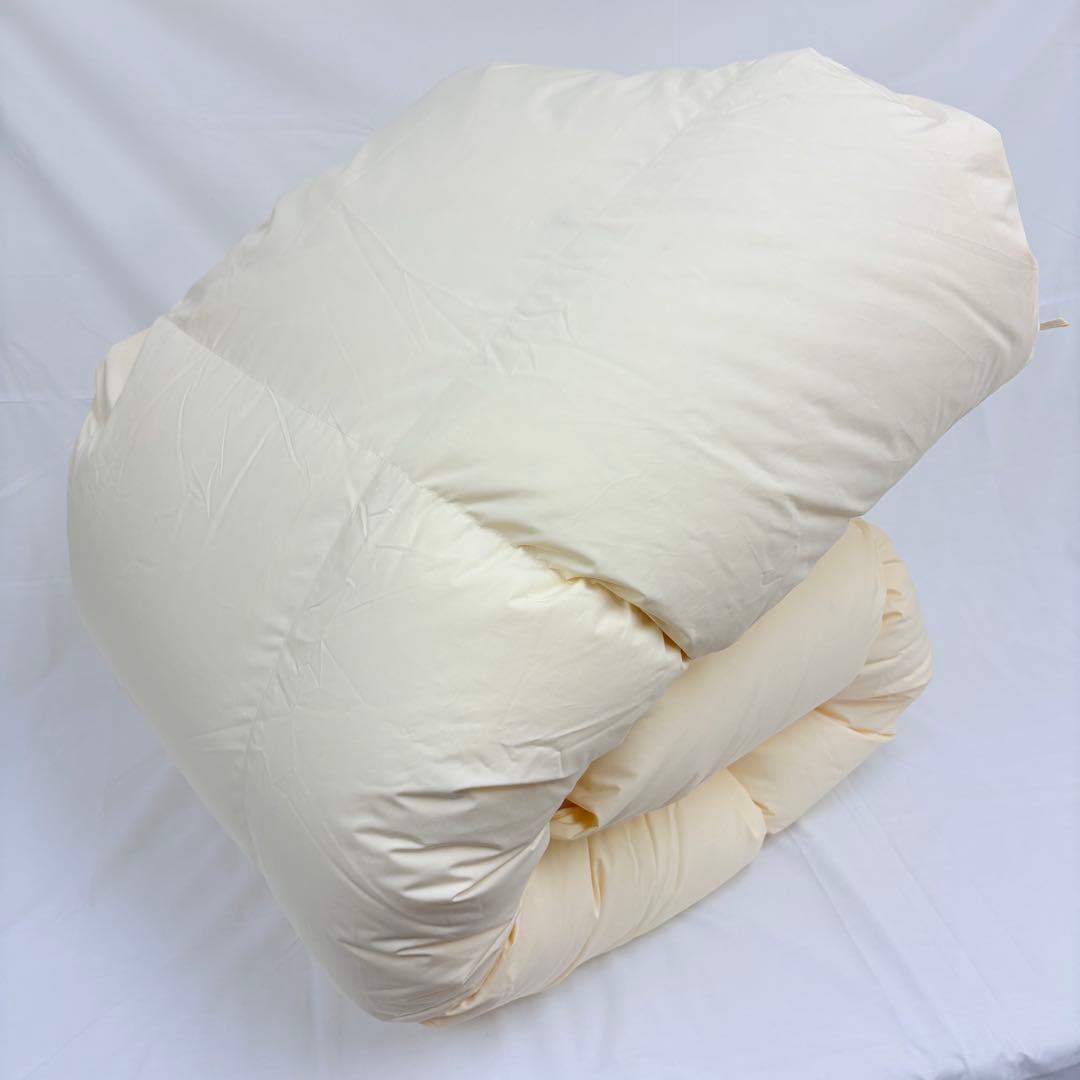 羽毛布団 クイーン ポーランド産ホワイトマザーグース プレミアムゴールド キナリ