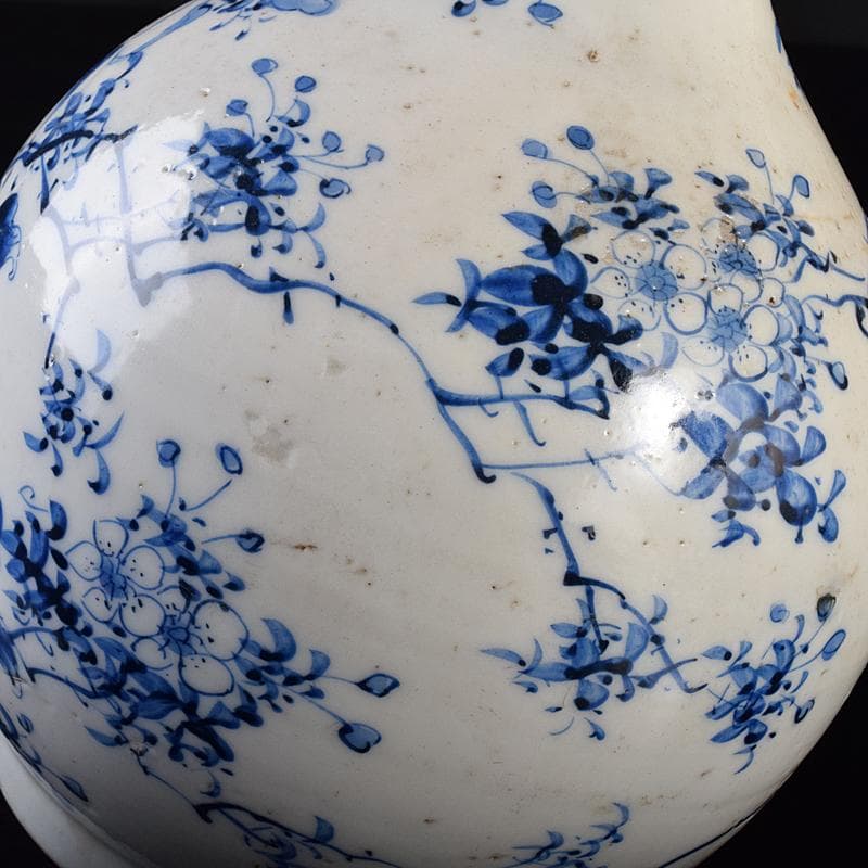 瀬戸焼　古瀬戸　染付　花文瓶　M　R7809B