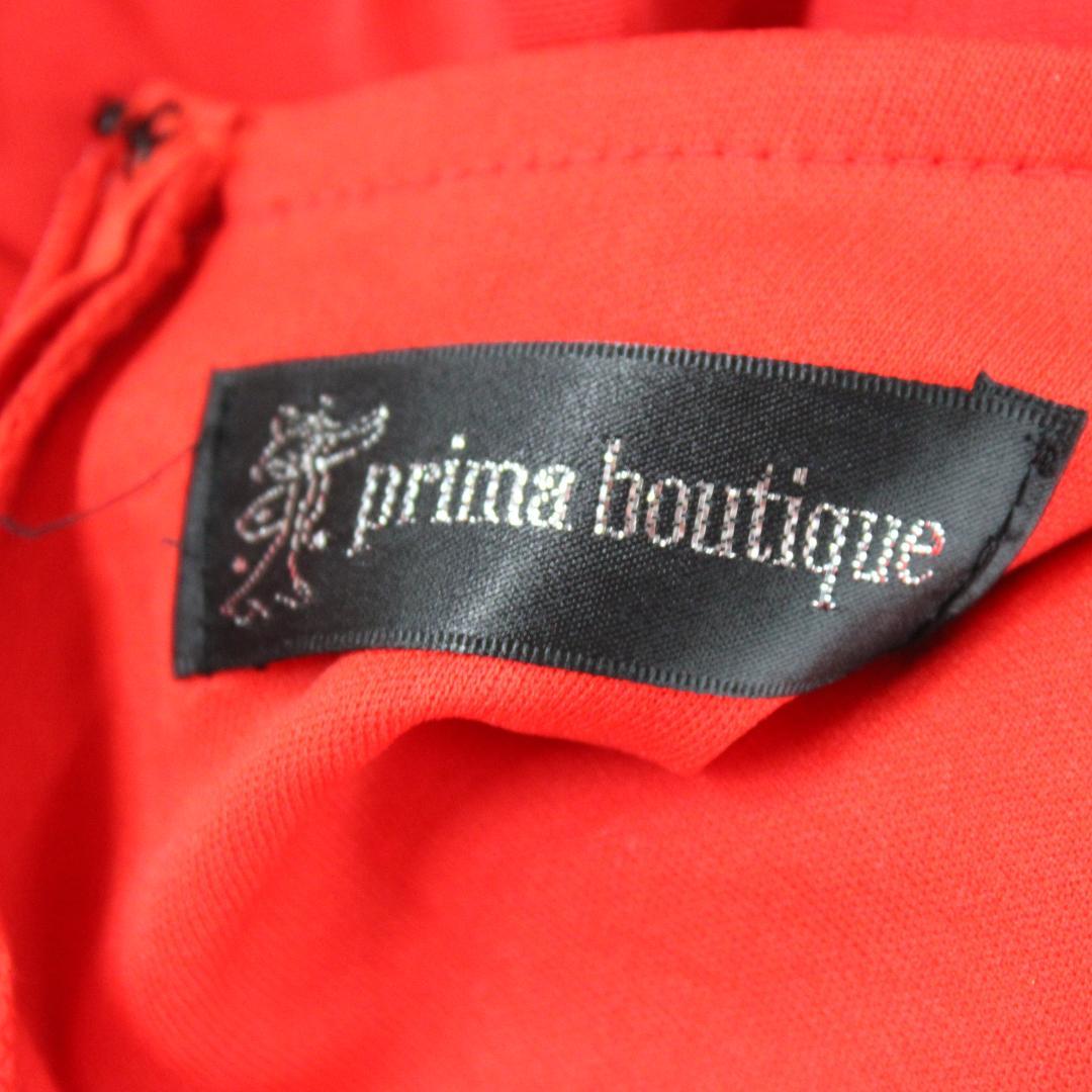 【美品社交ダンス衣装】ワンピース ドレス ラテン 赤 primaboutique