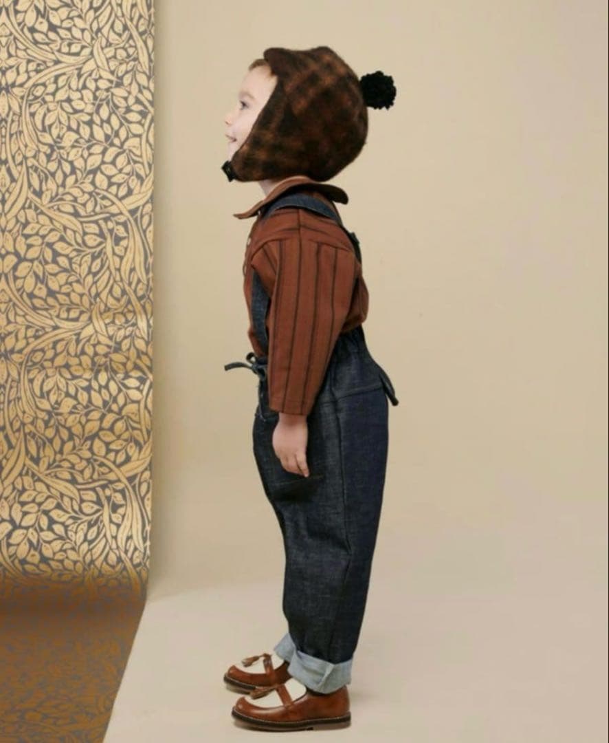 HELLO LUPO サスペンダー付きデニムパンツ