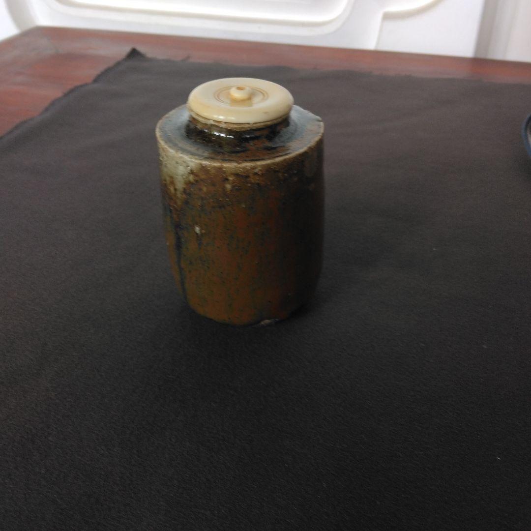 茶入　茶道具　他に仕覆2枚