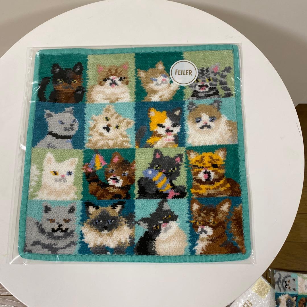 【新品未使用】FIELER フェイラー ルック！マイキャット ハンカチ&ポーチ