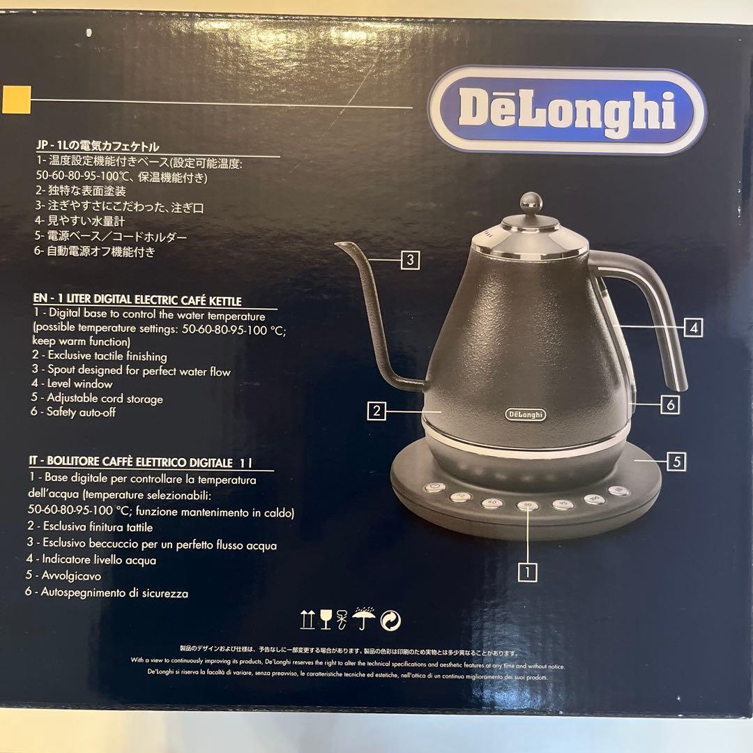 DeLonghi アイコナカフェケトル ブラック