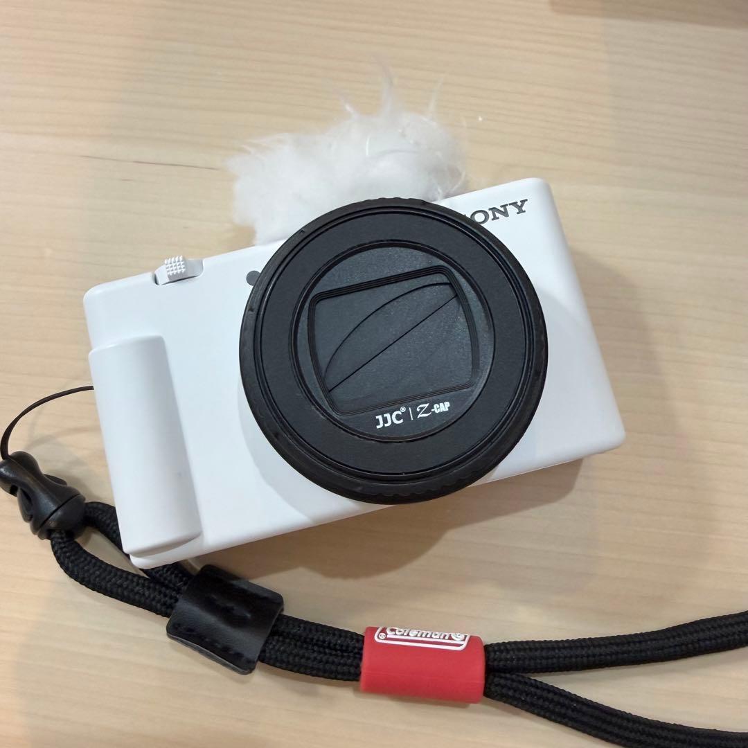 SONY VLOGCAM ZV-1F ホワイト グリップ・SDカード付
