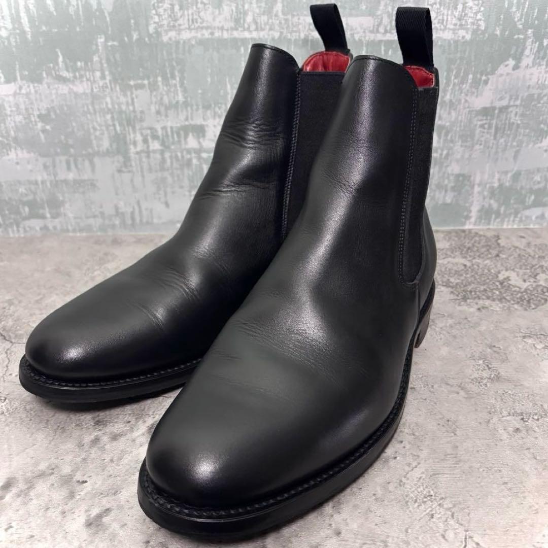 【パンダ！】サンダース SANDERS サイドゴアブーツ 黒 8.5