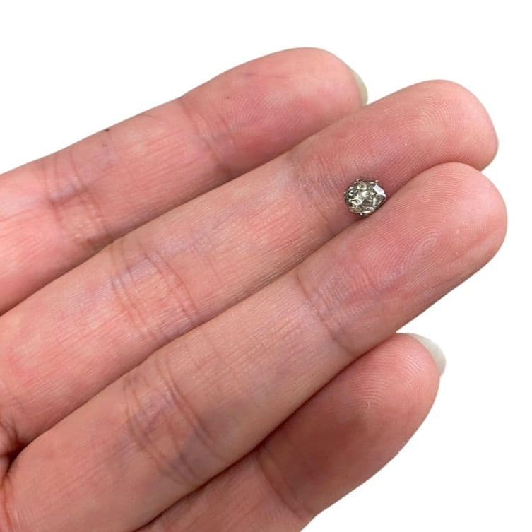 葉*帯様 プラチナ900 ダイヤモンド0.579ct片耳ピアス 天然ダイヤピアス