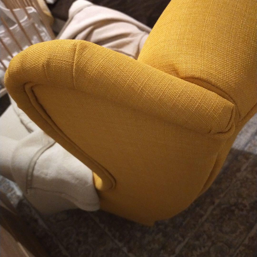 【美品】IKEA ストランドモン イエロー ウィングチェア スキフテボー