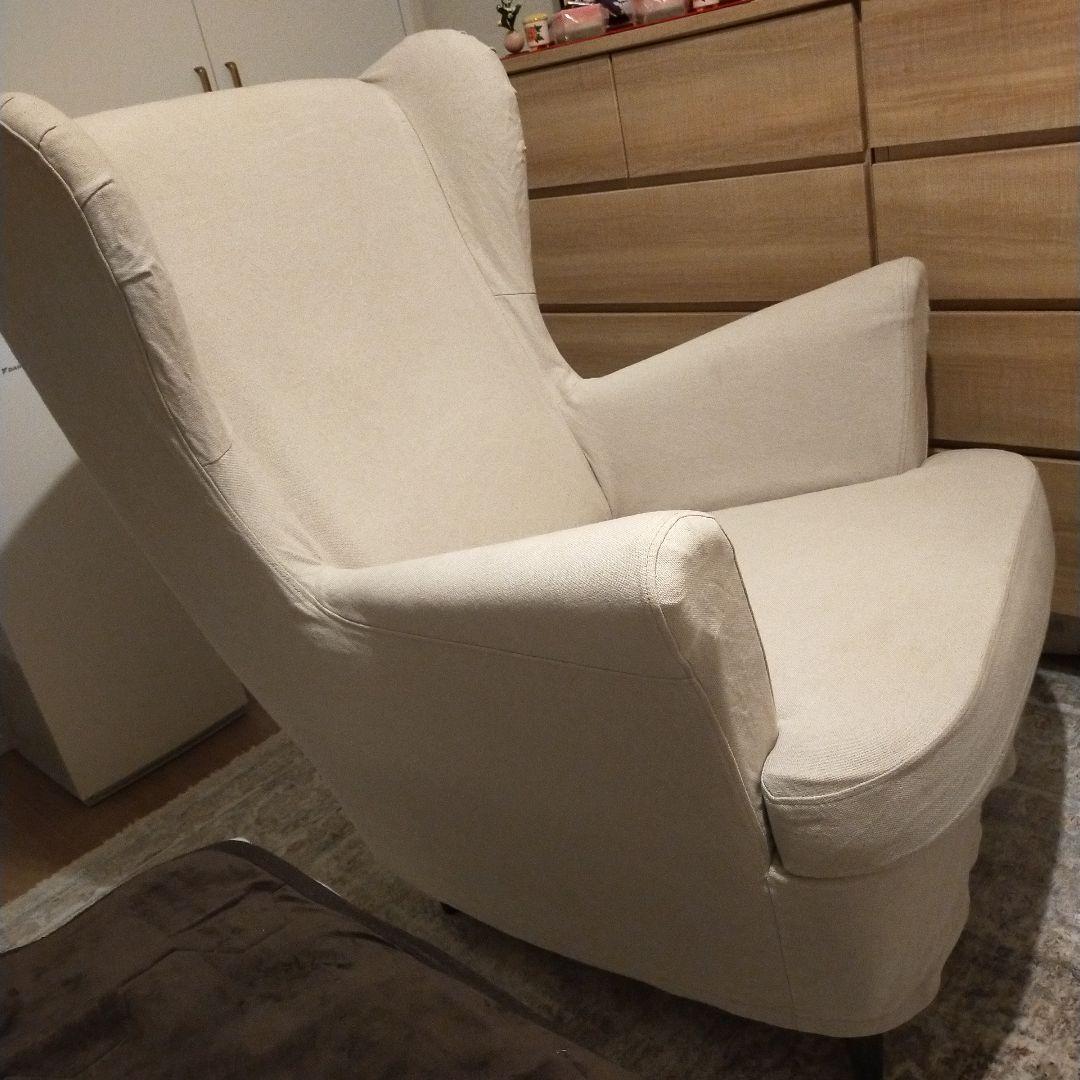 【美品】IKEA ストランドモン イエロー ウィングチェア スキフテボー