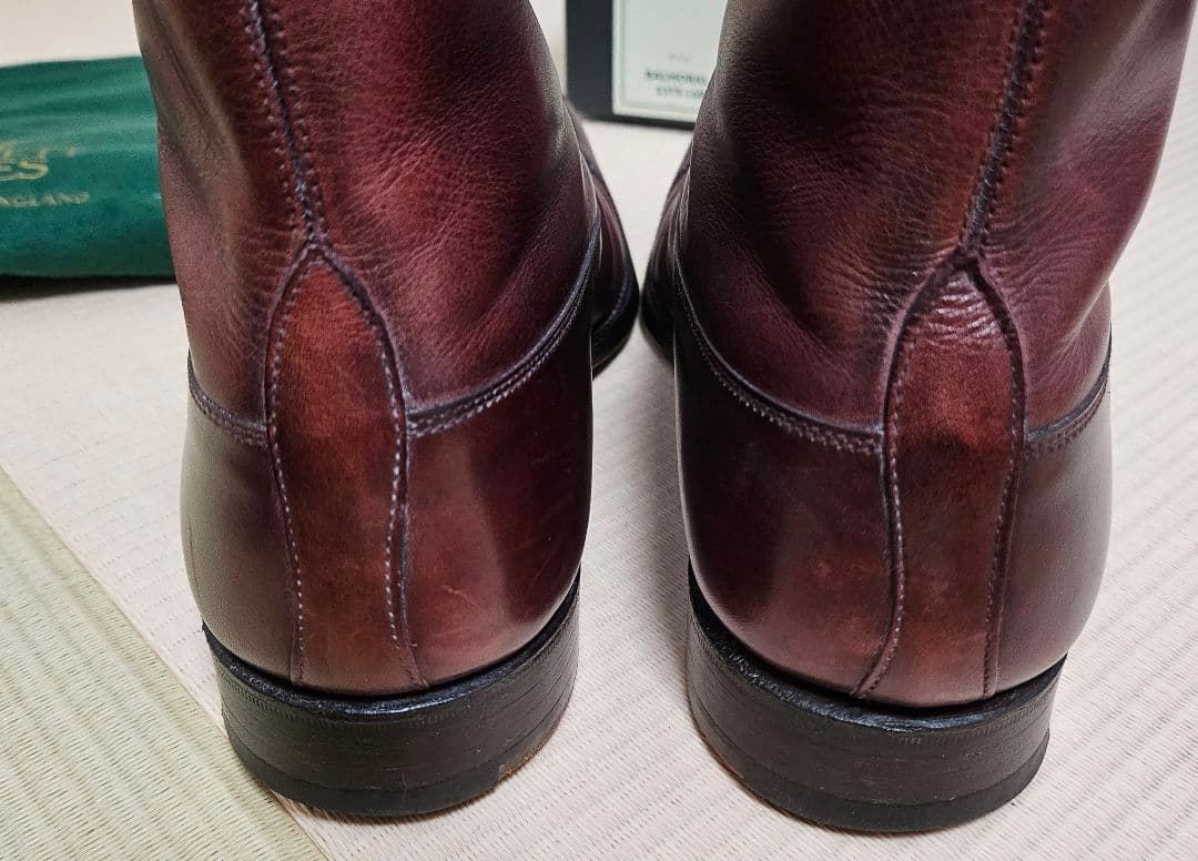 CROCKET&JONES BALMORAL2 バーガンディ 7.5E ブーツ