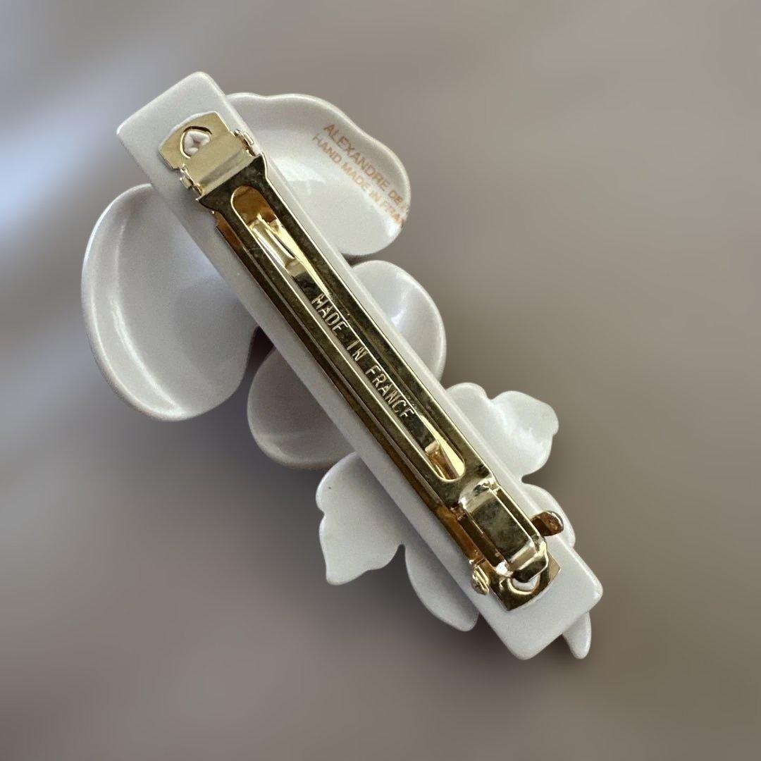 未使用　アレクサンドルドゥパリ　薔薇バラ　バレッタ