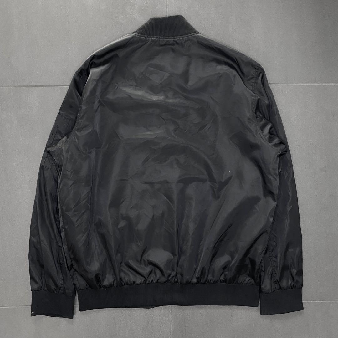 ラコステ MA-1 ジップアップ ブルゾン ブラックsize100 XL