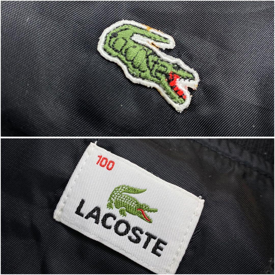 ラコステ MA-1 ジップアップ ブルゾン ブラックsize100 XL