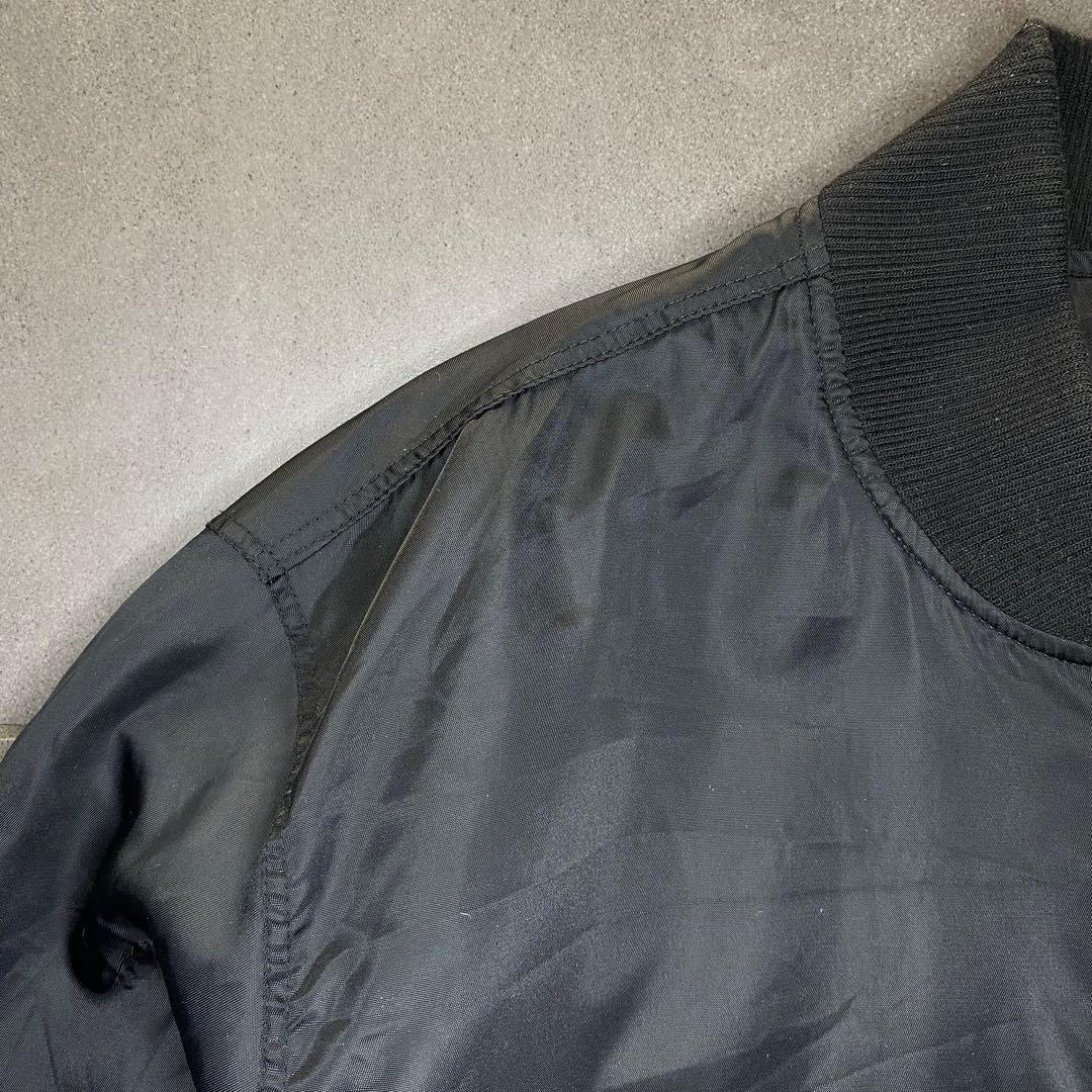 ラコステ MA-1 ジップアップ ブルゾン ブラックsize100 XL