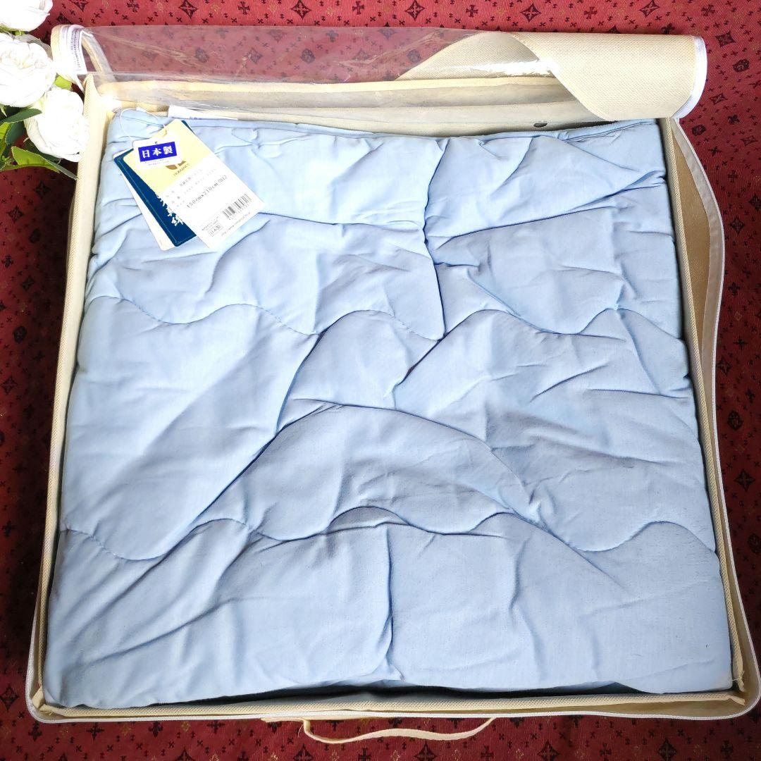 新品　ロマンス小杉　洗える近江手引き真綿　日本製　肌掛け布団　150㎝✕210㎝