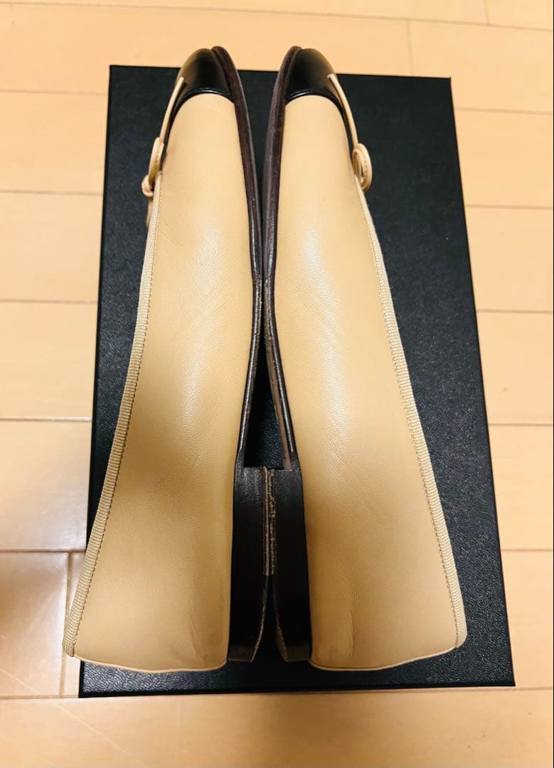 CHANEL バレリーナ バイカラー　37.5