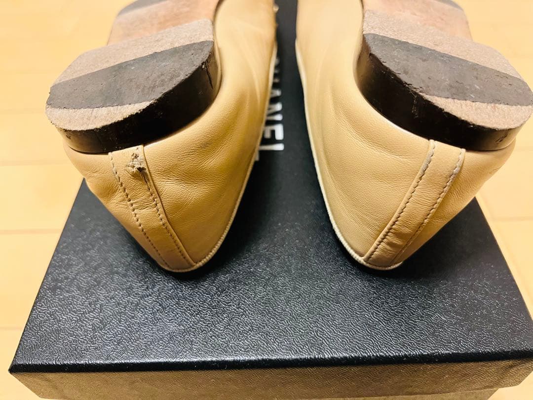 CHANEL バレリーナ バイカラー　37.5