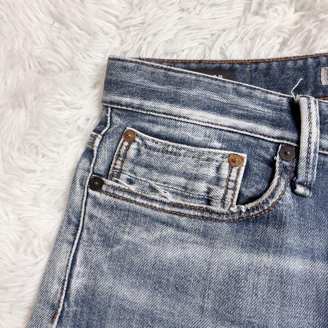 DENHAM レイザー スリムフィット W33 カンディアーニ ストレッチ 赤耳