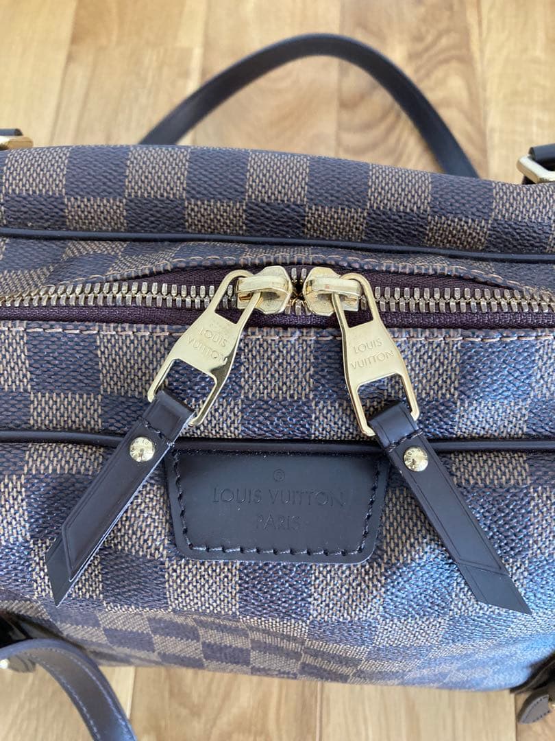ルイ・ヴィトン　美品 ショルダーバッグ ダミエエベヌ リヴィントン