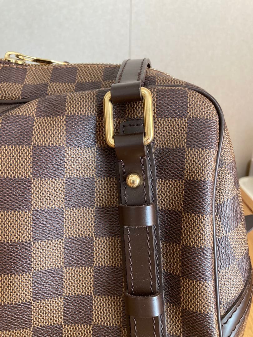 ルイ・ヴィトン　美品 ショルダーバッグ ダミエエベヌ リヴィントン