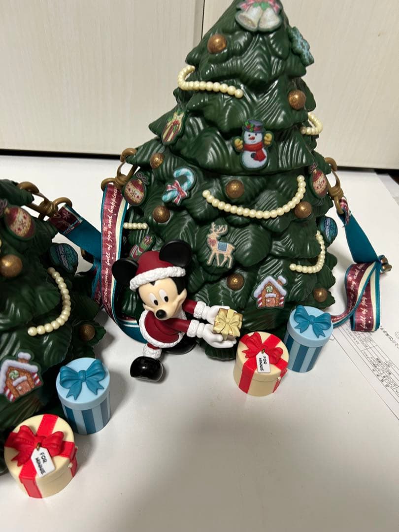 ディズニークリスマス　ポップコーンバケツ　ツリーポップコーンバケツ　2個セット