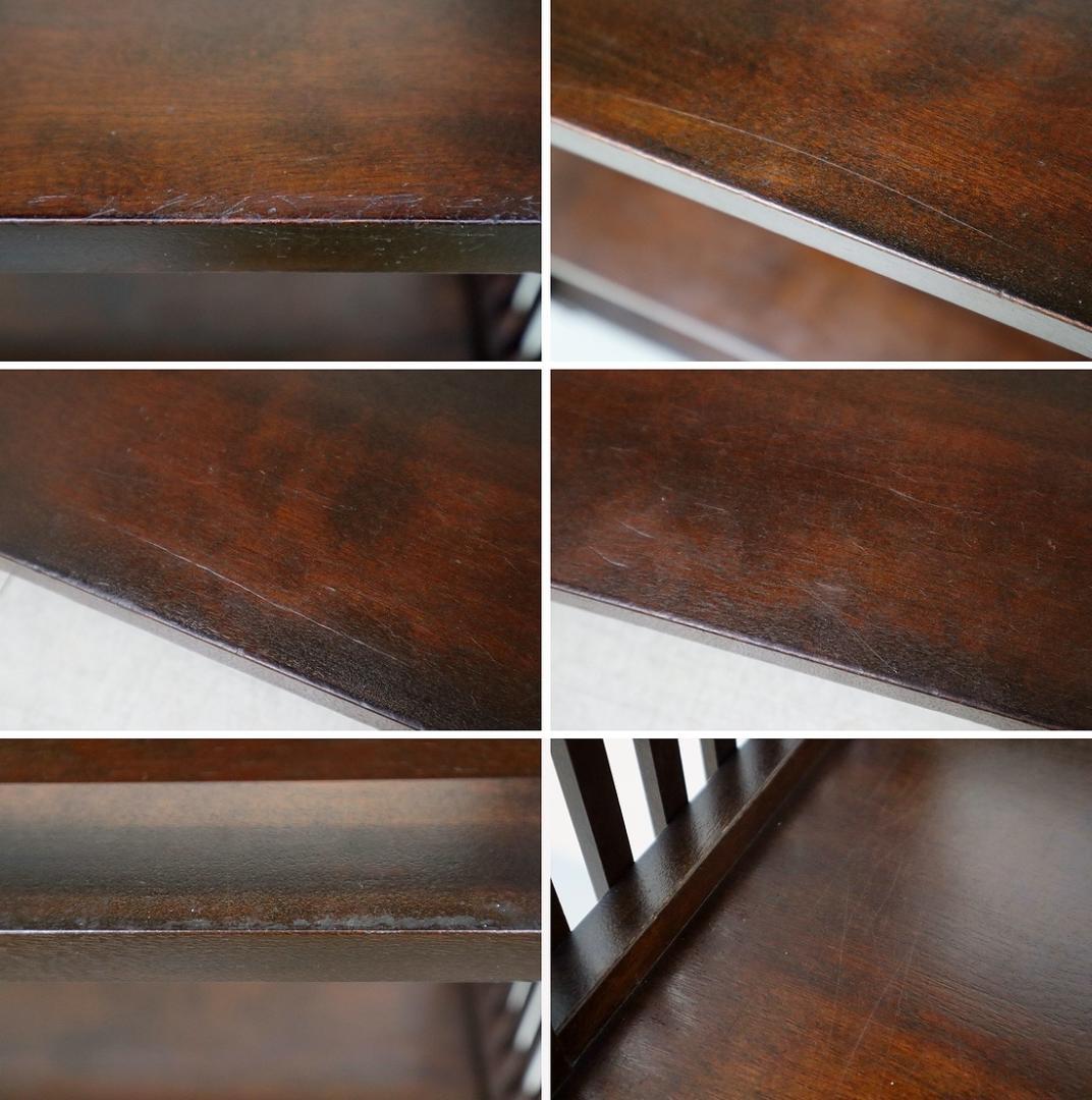 松本民芸家具 117型 書棚 本棚 飾り棚 棚 シェルフ 格子 水目桜 無垢材